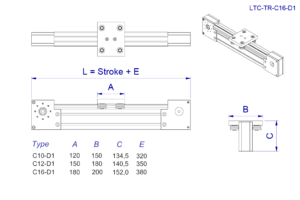 LTC-TR-C16-D1 maatvoering