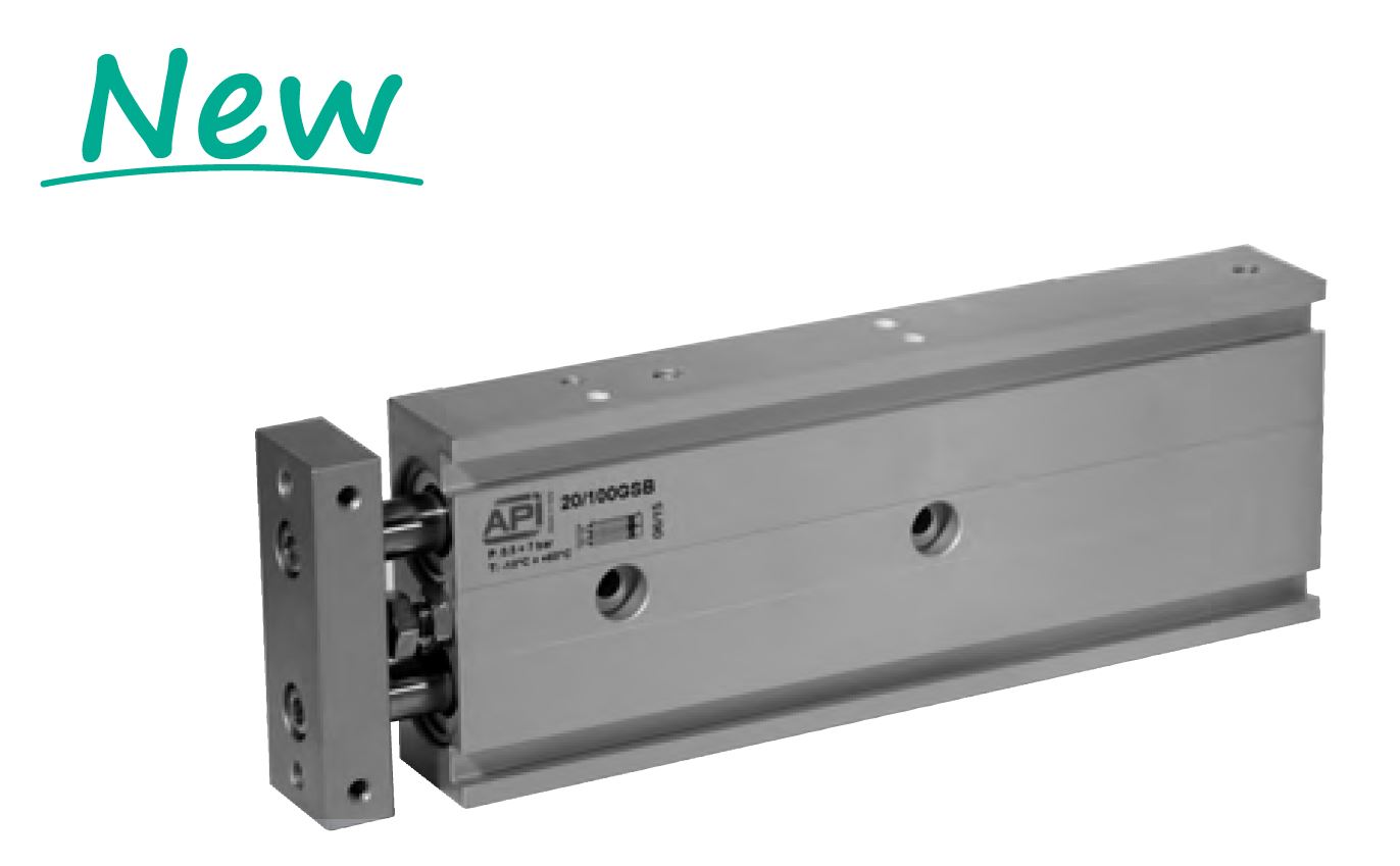 Pneumatische cilinder met dubbele zuigerstang