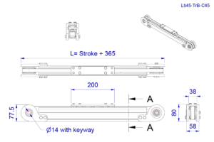 LTi45 met rvs loopwielgeleiding