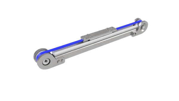 RVS lineaire eenheid met loopwielgeleiding