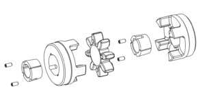 exploded view Rotex koppeling