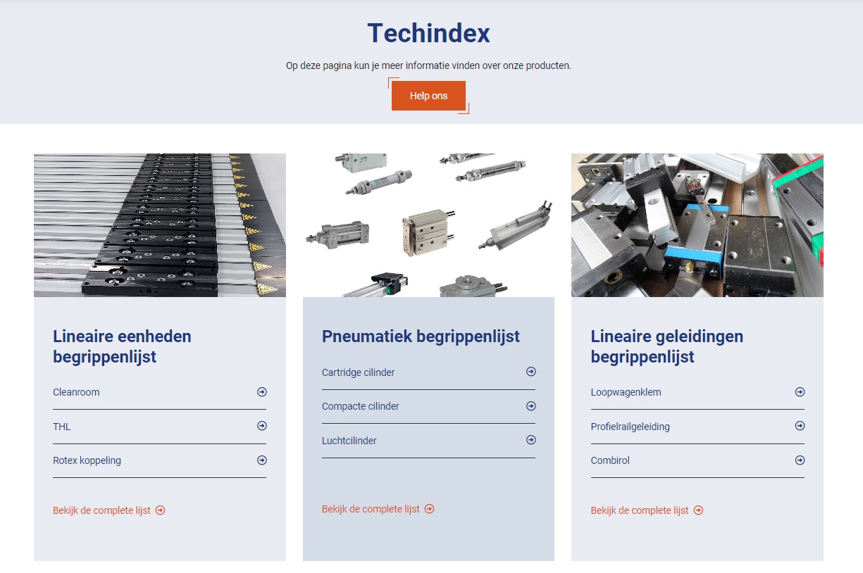 Nieuw: de Techindex staat online!