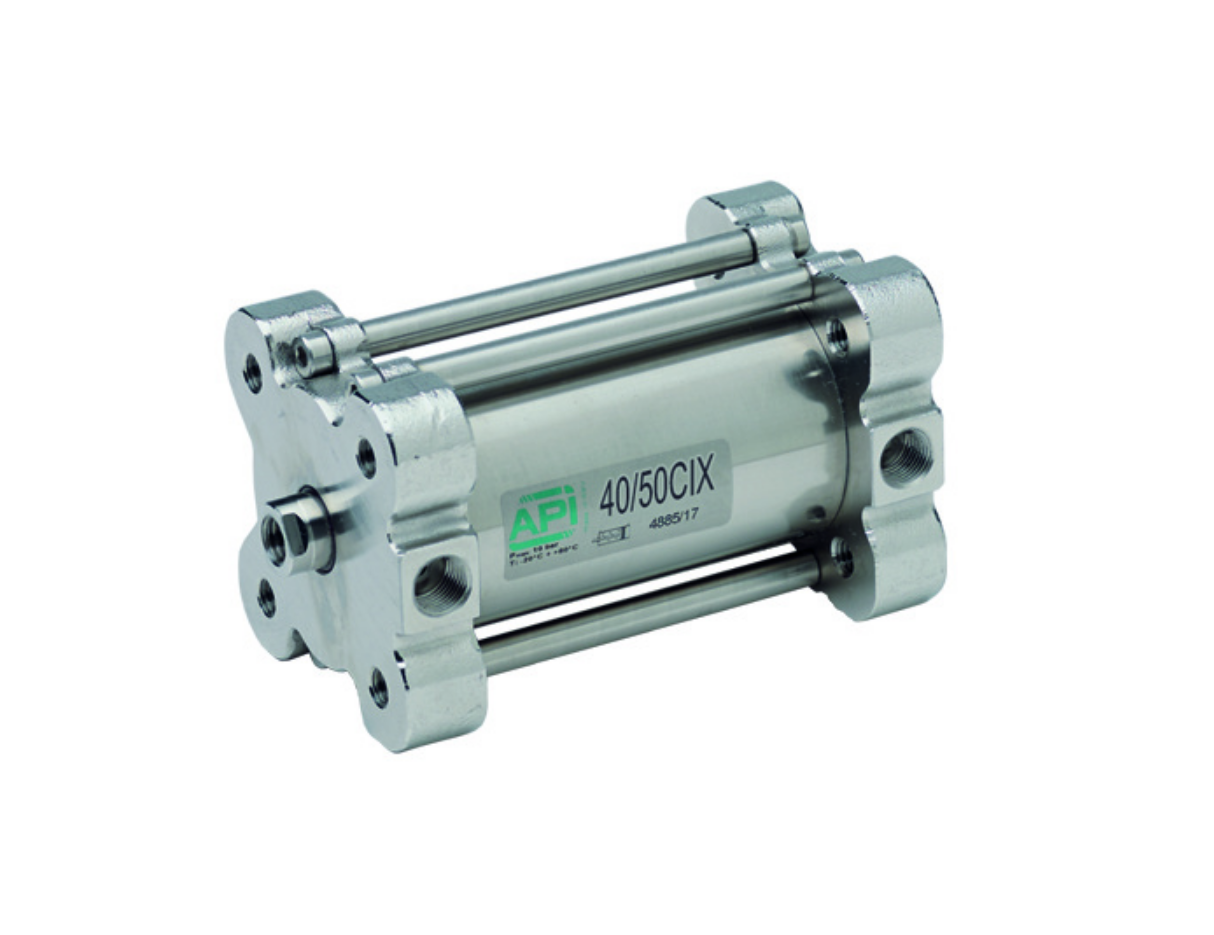 Compacte RVS cilinder ISO 21287
