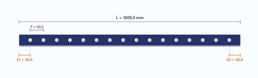Gatenpatroon profielrail calculator